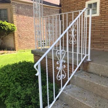 Exterior metal railing replacement
